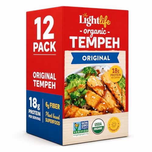 Organic Tempeh Original - 12-Pack Case (8 oz each)