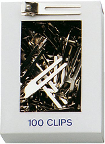 Fripac-Medis Stahl-Haarclips, zweischenklig, glatt, Schachtel mit 100 Stück