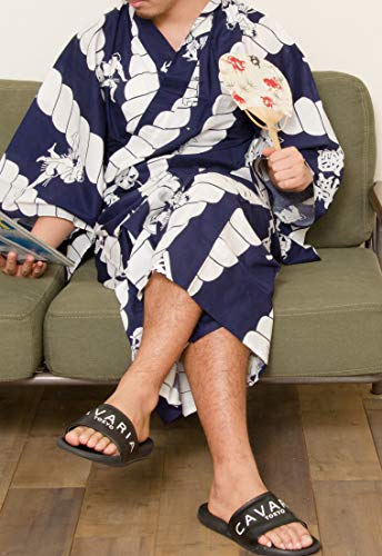 Image of Dita Tokyoin Traditional Made In Japan Cotton Yukata Robe (Japanese Pajama Kimono) Easy Wearing set2