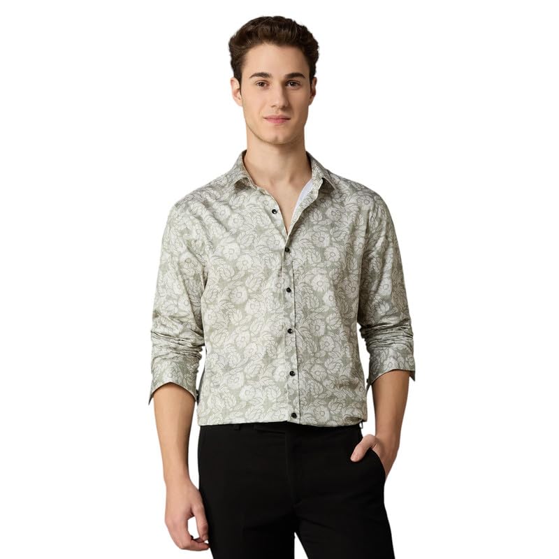 Image of MARK & ALBERT Men's Slim Fit Cotton Formal Shirt