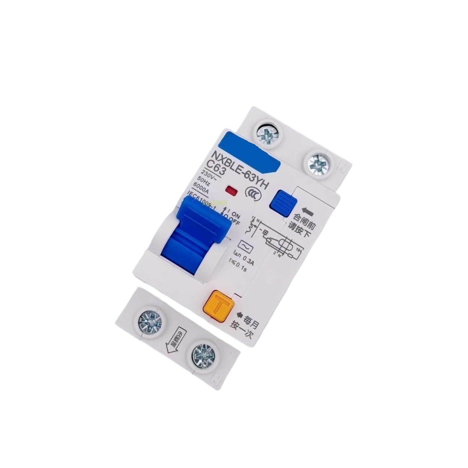 OSHZIKJII 63YH 300MA 0.3A Breaker 20A 25A 32A 40A 63A(3P,63A)
