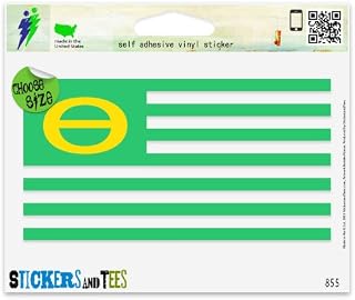 Ecology Theta Flag Environmental Car Sticker Indoor Outdoor 3" x 6"