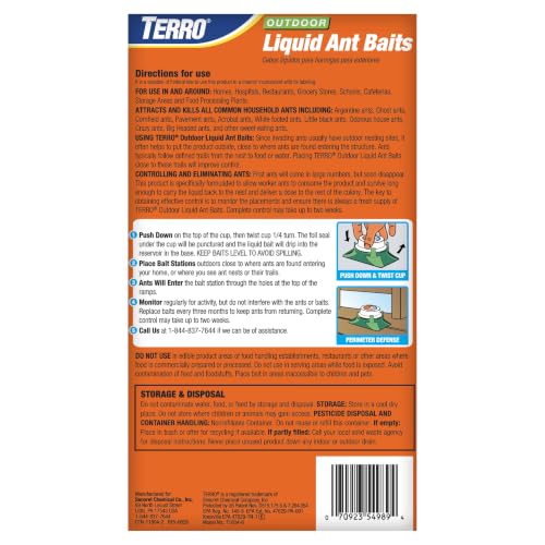 TERRO T1804-6 Outdoor Ready-to-Use Liquid Ant Bait Killer and Trap - Kills Common Household Ants - 4 Bait Stations - image 9