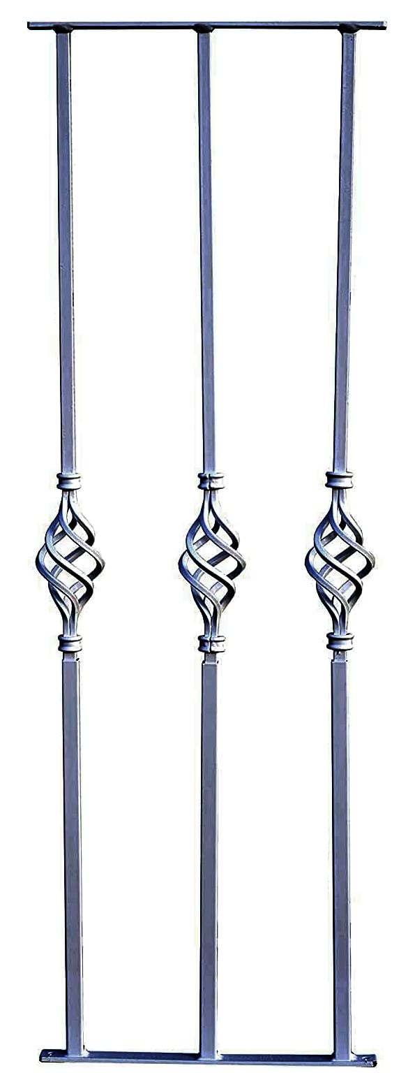 Avonstar Classics Range Grey Adjustable Decorative Window Security Bars Triple British Made (Grey)
