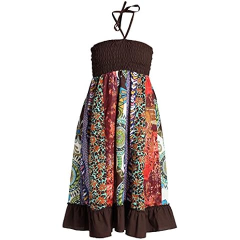 Vestido o Falda Maxi Patchwork con Cinturilla elástica Cover