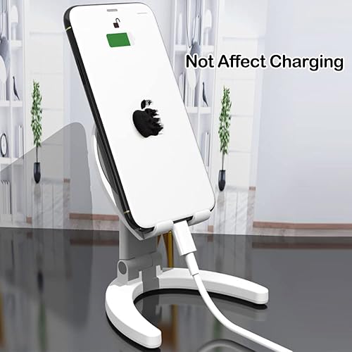 Miniatura 4 de Soporte para teléfono con ángulo de espejo ajustable en altura para escritorio, compatible con todos los teléfonos móviles, Kindle iPad Switch