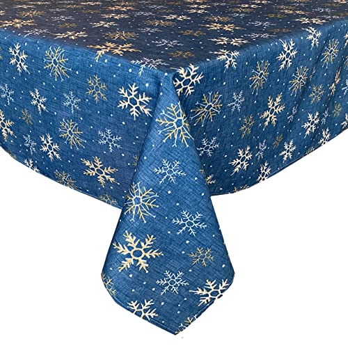 Servilletas de Tela Lintex Azul Snowflake 4 unid. miniatura 4