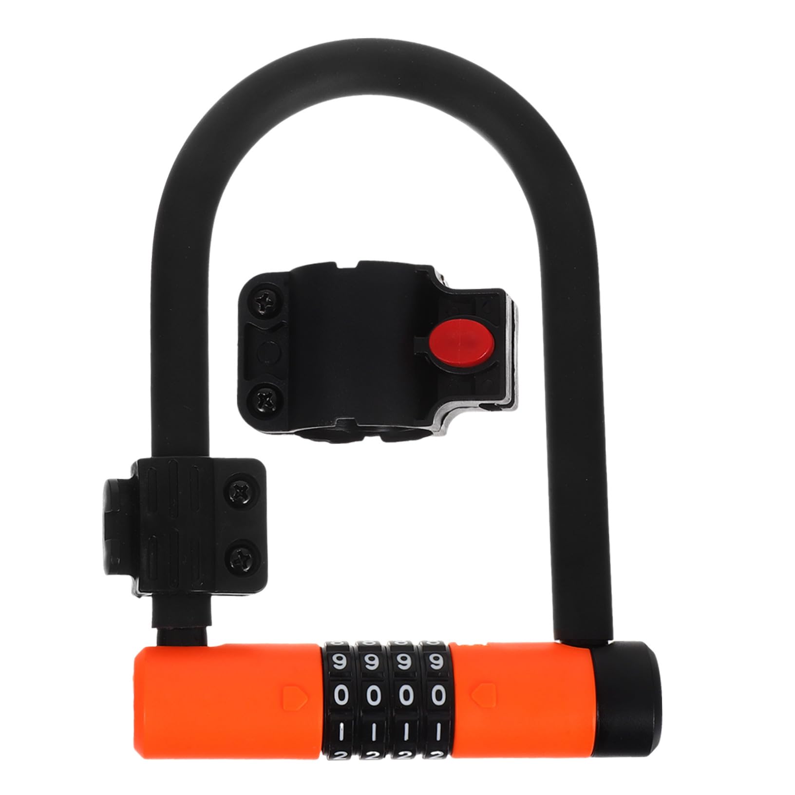 SUPVOX Lucchetto Bicicletta U-shaped Antifurto Resettable Serratura Combinazione Chiave per Bici Elettriche Scooter Moped Resistente Agli Urti e Versatile per Urbano e Off-road