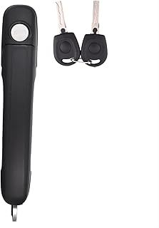 車のドアハンドル Compatible With Sharan 1995 1996 1997 1998 1999 2000 2001 2002 2003 2004 2005 2006 2007 2008 2009 2010 車外装外側ドアハンドル 6K0837205 6K0837206 と互換性あり