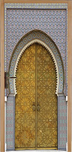 Sticker Autocollant Porte Déco Orientale - SAPP0036 (83x204cm)