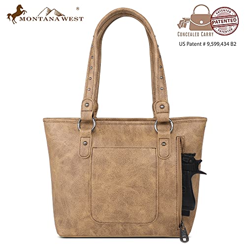 Image of Montana West Spiritual Collection Western Tote Bag for Women Vegan Leather Shoulder Handbag with Wallet