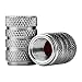 Valve-Loc Barrel Tire Valve Caps (10-Pack) Universal Stem Covers for Cars, SUVs, Bike and Bicycle, Trucks, Motorcycles | Heavy-Duty | Airtight Seal | Light-Weight Aluminum Alloy | Screw-On (Gun Grey)