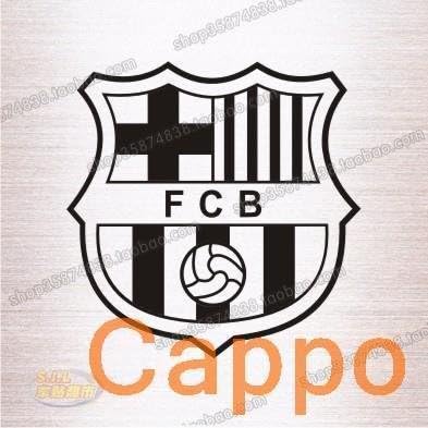 Amazon Formonochrome反射車のステッカー車のステッカーは 1553年のバルセロナチームロゴバルセロナステンシル 40cm ステッカー デカール 車 バイク