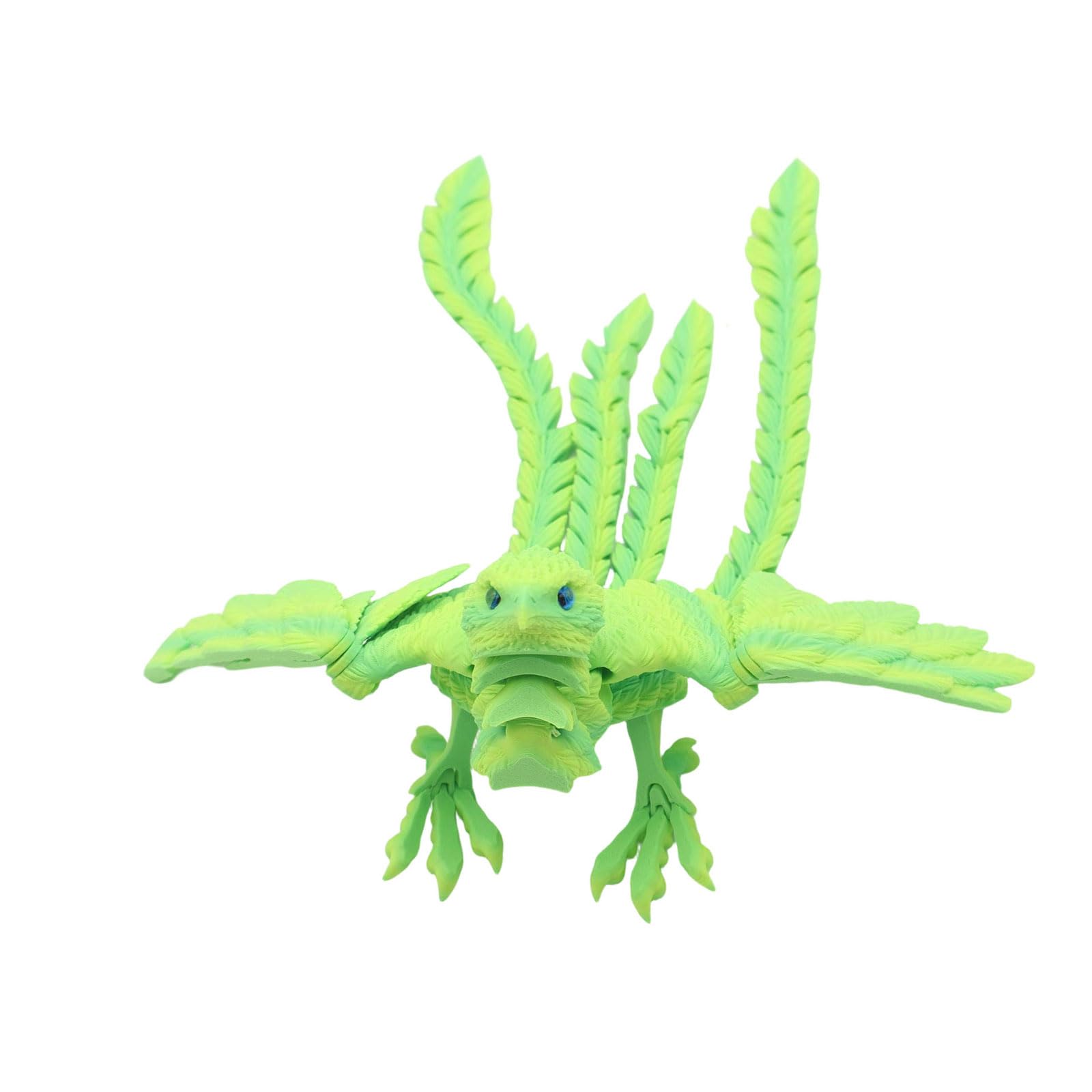 ZBIianxer Poseable Phoenixes Figurine with Articulated Wing and Joints, High Detail 3D Printed Collectible Ornament Movable Joints Phoenixes Model