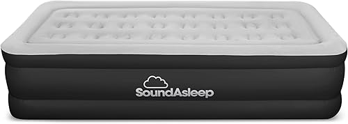 Miniatura 58 de SoundAsleep - Colchón de aire Dream Series con tecnología ComfortCoil y bomba interna de alta capacidad Azul,Negro -,Bandera de Estados Unidos