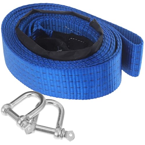 TOBBOMEY 対応車用 牽引ロープ 強化耐久 トーストラップ フック付 緊急牽引用 小型車 トラック適用