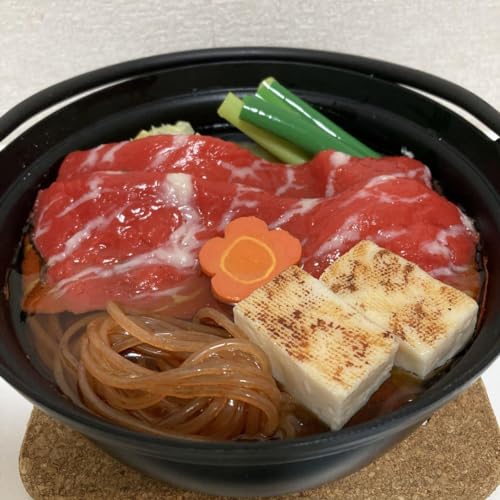 食品サンプル 牛すき鍋 フェイクフード 什器 食品見本 開業