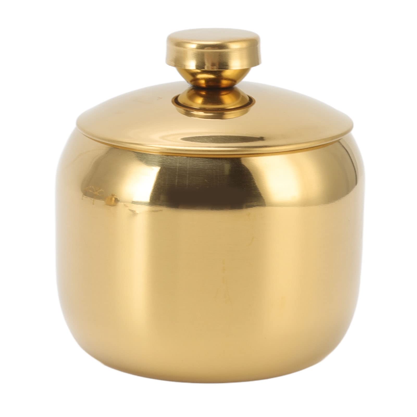 Gewürzdosen, Edelstahl-Gewürzbehälter-Set mit Deckel, Löffeln und Aufbewahrungsregal für Küchensalz, Pfeffer, Zucker (Gold)