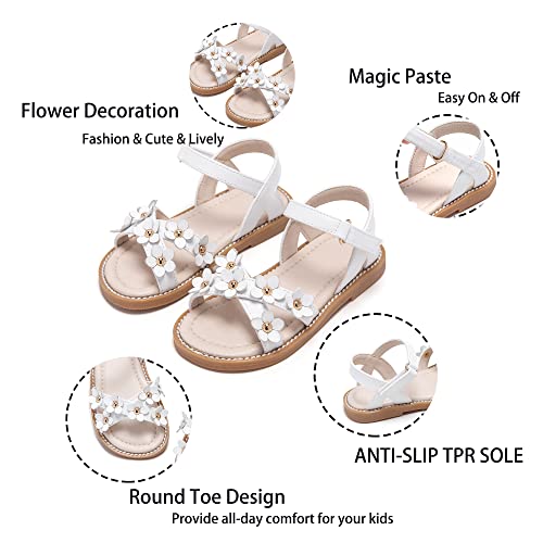 Image of Kiderence Toddler Flower Girl Sandals Open Toe Dress Shoes Wedding Party