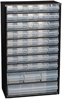 Raaco 126762.0 44 Compartment Steel Frame Cabinet Organiser,Clear