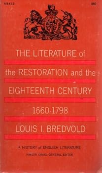 Paperback Literature of the Restoration and Eighteenth Century: v. 3 Book