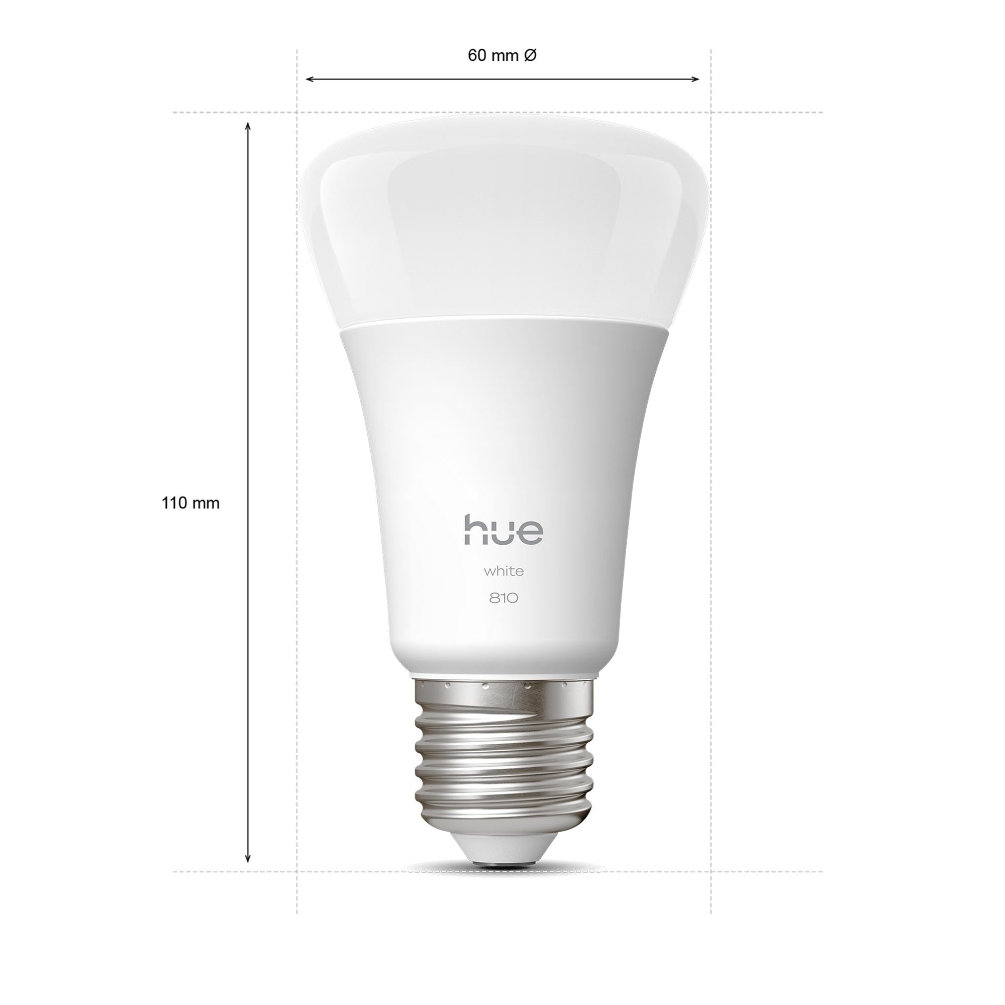 Image secondaire de Philips Hue Ampoule Connectée A60 LED - Pack de 2, Lumière Blanche Chaude 2700K