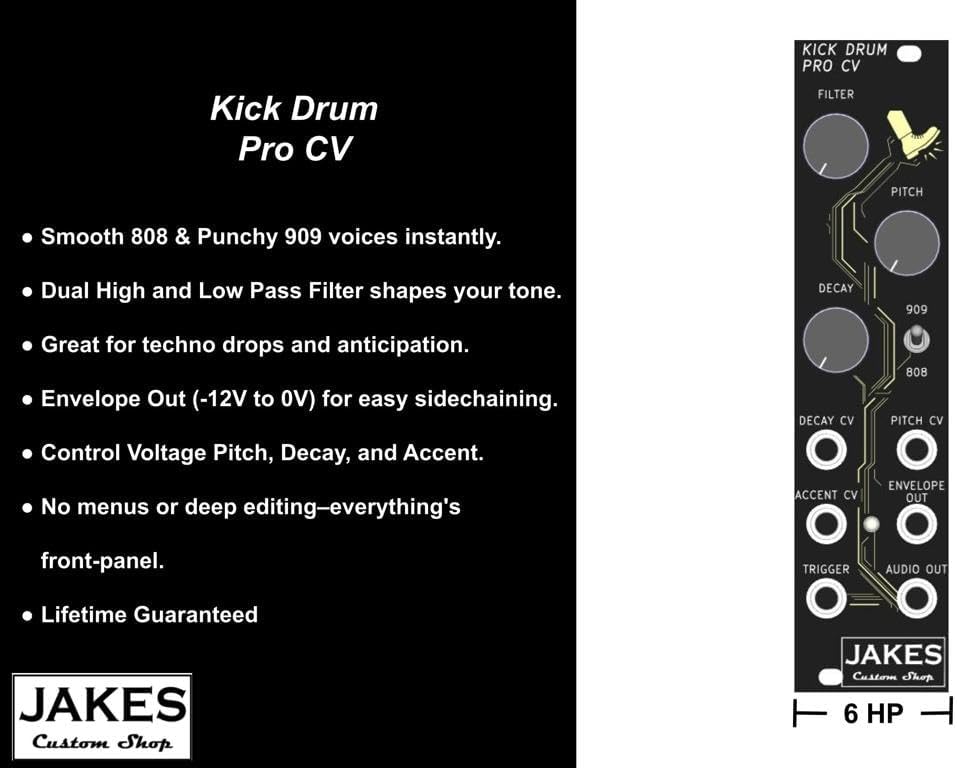 Kick Drum Pro CV Eurorack Module