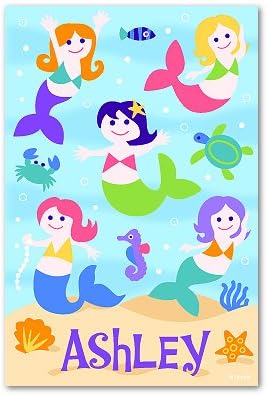 Amazon Olive Kids Mermaids Personalized Unframed Art Print amazon-olive-kids-mermaids-personalized-unframed-art-print
