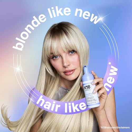 K18 TripleBright Oxidation Defense Purple Shampoo - Non-Staining Blonde Shampoo Removes + Helps Prevent Brass for Brighter, Longer-Lasting Blonde - For All Highlighted + Lifted Hair Tones (4.2 Fl oz) - Image 5
