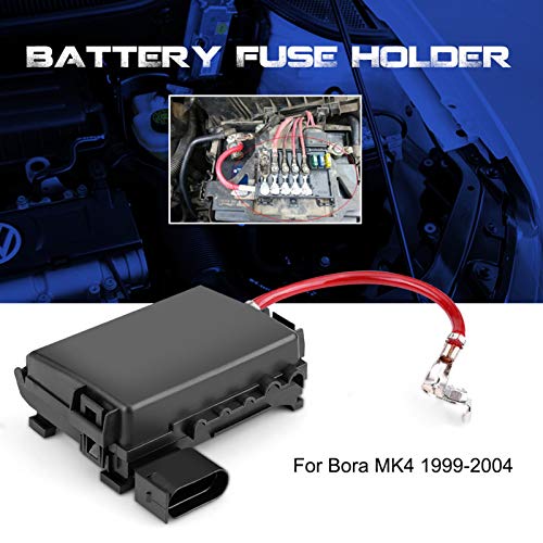 KIMISS Caixa de fusíveis de carro, bateria de carro porta-fusíveis terminal LED indicador de fusível