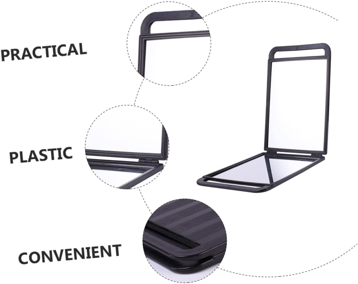 Makeup Mirror Large Handheld Double-Sided Beauty Mirror for Hair Styling Grooming Portable Compact Design for Travel for Barbershop Home Use
