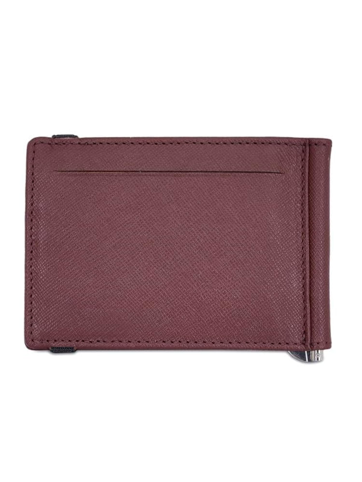 Fiero Men Money Clip, Wine Colour, 6 Card Slots