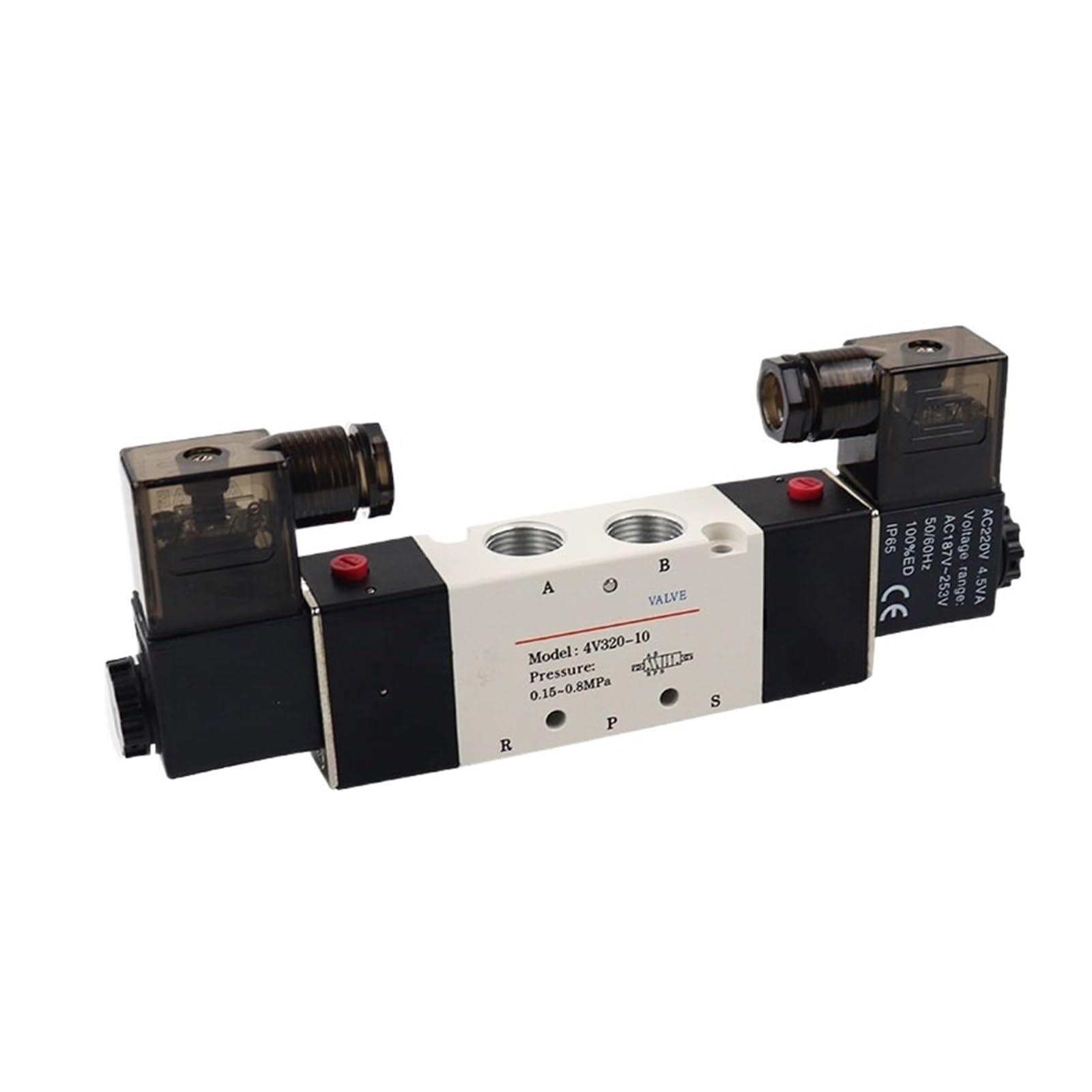 Électrovanne pneumatique 4V320-10 distributeur d'air comprimé pour automates AC220V