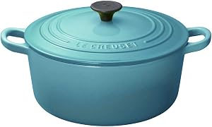 ル・クルーゼ(Le Creuset) 鋳物 ホーロー 鍋ココット・ロンド20 cmカリビアンブルー ガス IH オーブン 対応 【日本正規販売品】