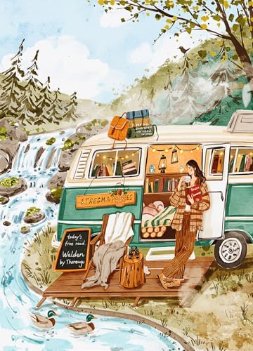 Stream Retreat Puzzle 500 Teile Erwachsene | Große Plakate enthalten, Staubfrei, fertige Größe 49×35cm, Rückseite keine Buchstaben Hinweise, Familie Indoor Aktivität
