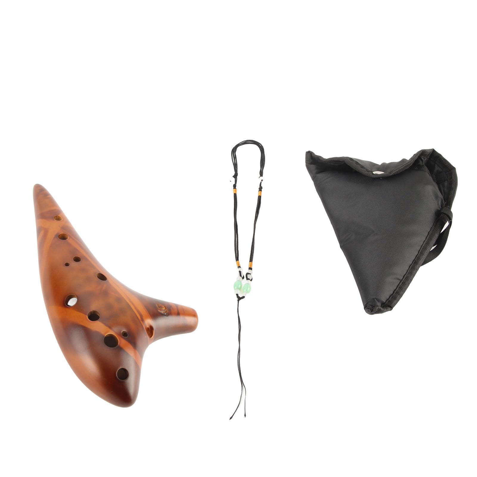 Pongnas Okarina, 12-Loch-Alt-C-Flöte, Blasinstrument für – Klangvolles und Leicht zu Erlernendes Musikspielzeug, Geschenk