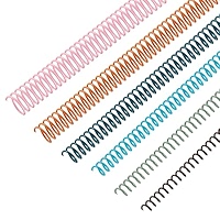 Leinuosen 120 Pack Plastic Spiral Binding Coils Kit Spirals Multi Size Coils For Binding Binder Combs Spines 1 4 5 16 3 8 1 2 5 8 3 4 Inch Black