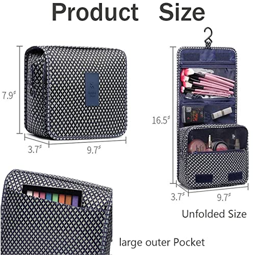 Leopard Print Hanging Toiletry Bag - Waterproof Makeup Organizer - Image 5