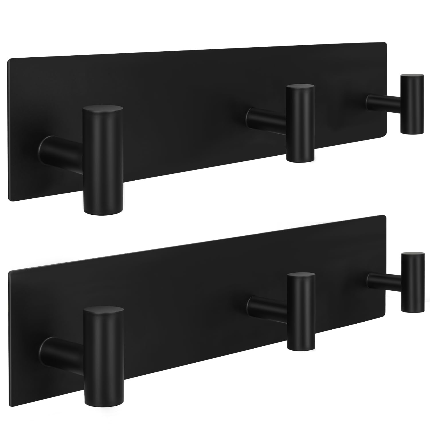 Photo 1 of XRABTVSK 2 Pack Adhesive Coat Rack with 3 Hooks