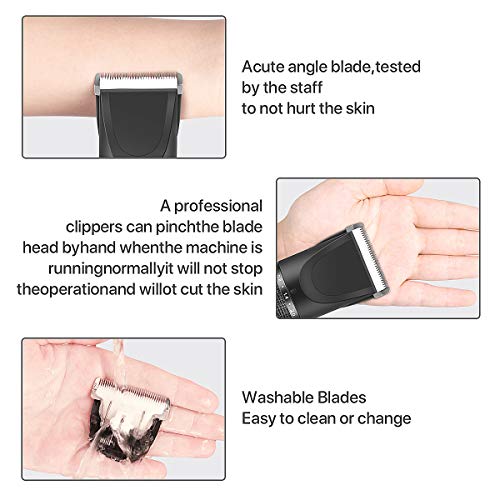 RegeMoudal Dog Clippers Professional Dog Grooming Kit Cordless Pet Grooming Clippers Quiet Dog Trimmer Rechargeable Pet Hair Clippers with 4 Comb Guides, 1 Nail Clippers for Thick Coats Dogs Cats Pets - Thumbnail 6