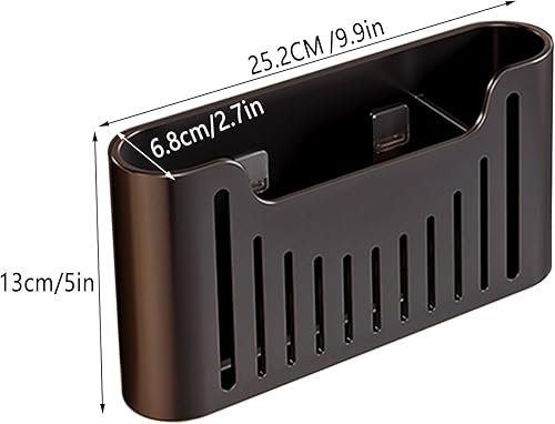 Miniatura 2 de YESTIEE - Estante de almacenamiento de plástico para cocina montado en la pared, estante para bolsas de basura, a prueba de óxido, para almacenar