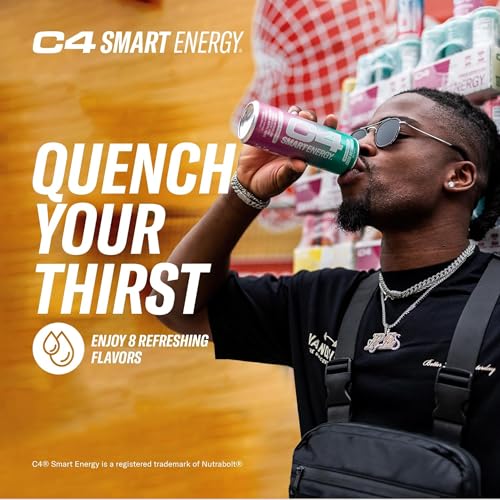 image for Cellucor C4 Smart Energy Drink ‚ Boost Focus and Energy with Zero Su
