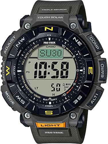 Casio Men's Digital Quartz Watch with Plastic Strap PRG-340-3ER