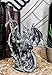 Ebros Gift Legendary Silver Dragon Carrying Magical Orb and Excalibur Sword Letter Opener Figurine Sculpture Home and Office Decorative Sculpture Medieval Renaissance Dungeons and Dragons Fantasy
