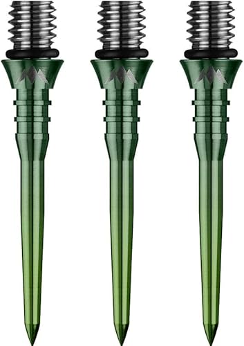 Mission Darts Puntos de dardos de titanio Mission Darts Titan Pro  Convierte punta suave a acero, colores y diseños