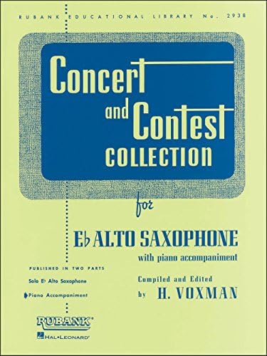 Hal Leonard Concert And Contest Collection E Flat Alto Saxophone Piano Accompaniment Sheet music