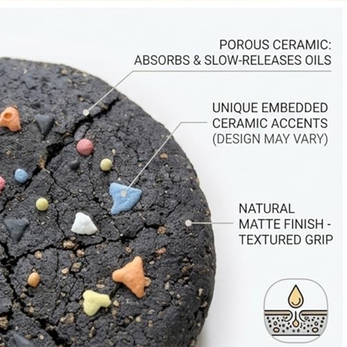 Difusor aromático eléctrico de cerámica forma galleta miniatura 2