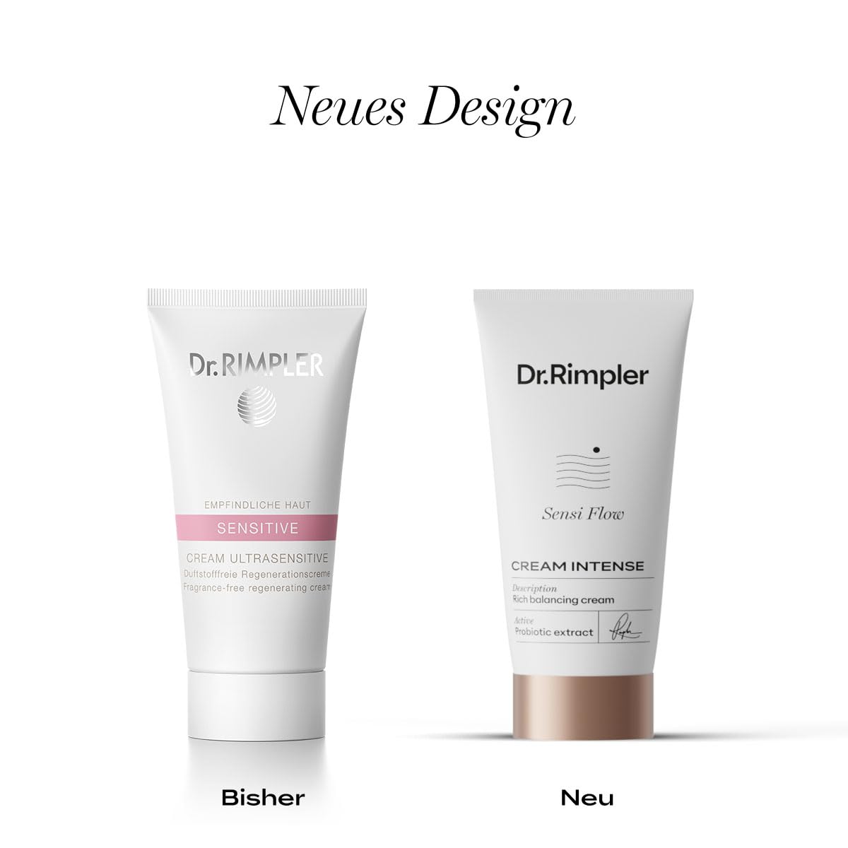 Dr. Rimpler Sensi Flow CREAM INTENSE 50ml - gehaltvolle 24h-Creme mit probiotischem Wirkstoffkomplex - Regenerationspflege für reife, trockene und empfindliche Haut - schützt vor oxidativem Stress