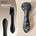 Facial Cleansing Brush Silicone Face Scrubber Waterproof Rechargeable Exfoliator Massage Device for Men & Women, Deep Pore Cleansing, Exfoliating, Removing Blackhead Electric Face Scrub Brush (Black)