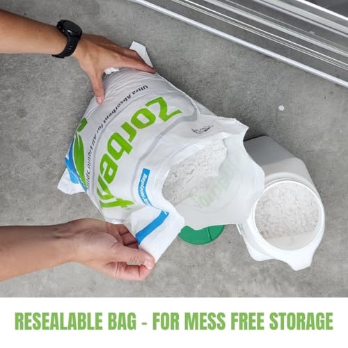 Image of Zorbent Liquid Spill Cleanup 10 Quart Bag | 16X More Absorbent for Grease, Oil, Blood - Reusable for Floor, Carpet, Pet Accident, or Biohazard Mess - Fast Acting, Lightweight, Non-Toxic
